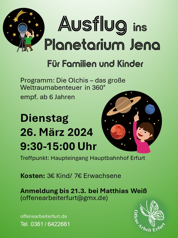 Ausflug ins Planetarium Jena – Die Olchis