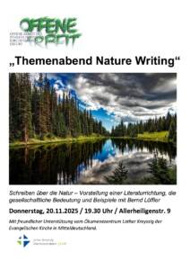 Plakat Lesung Wilde Wälder 11-2025