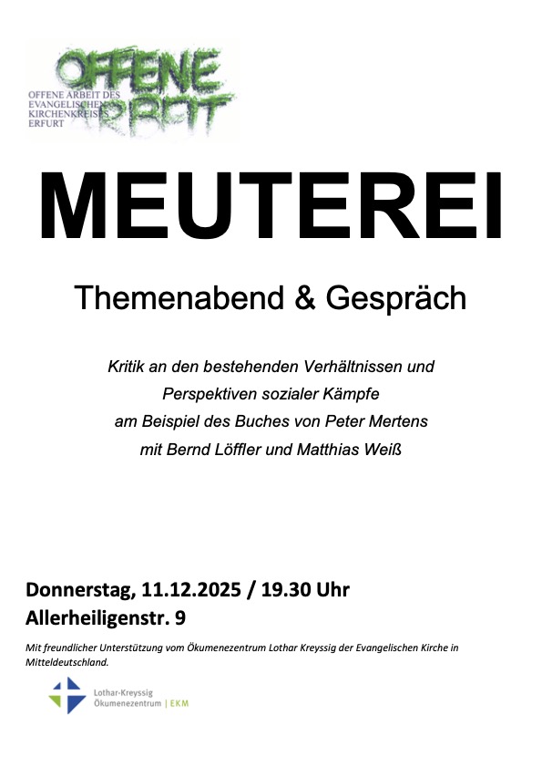 MEUTEREI – Themenabend und Gespräch