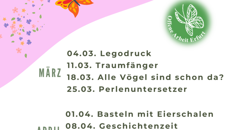 Kreativprogramm im Kinder- & Familiencafé