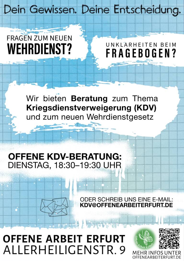 „Wehrdienst oder Kriegsdienstverweigerung – Finde deinen Weg“