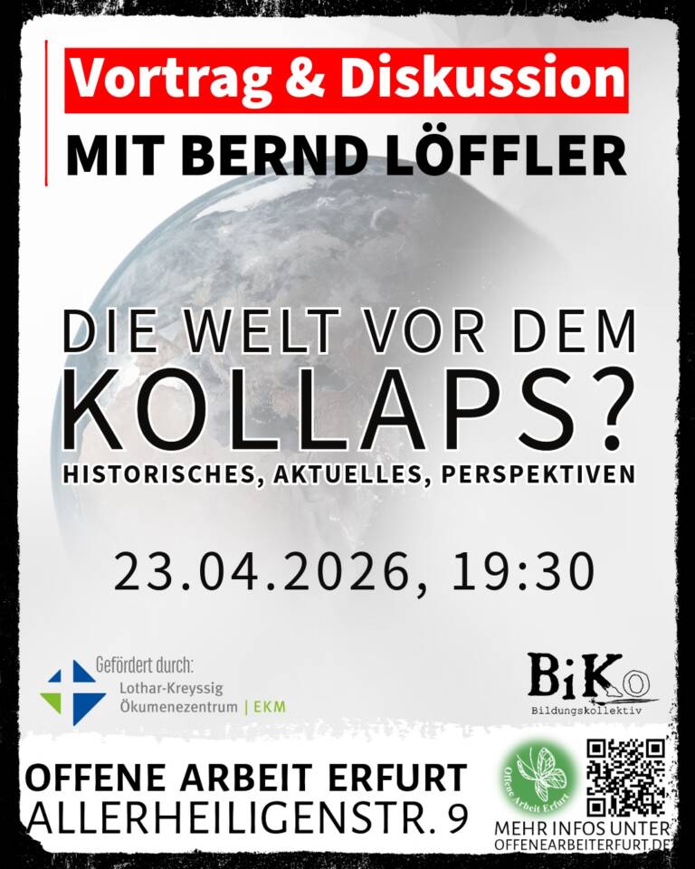 „Die Welt vor dem Kollaps? Historisches, Aktuelles, Perspektiven“