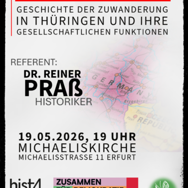 Bedrohung Migration? Geschichte der Zuwanderung in Thüringen und ihre gesellschaftlichen Funktionen
