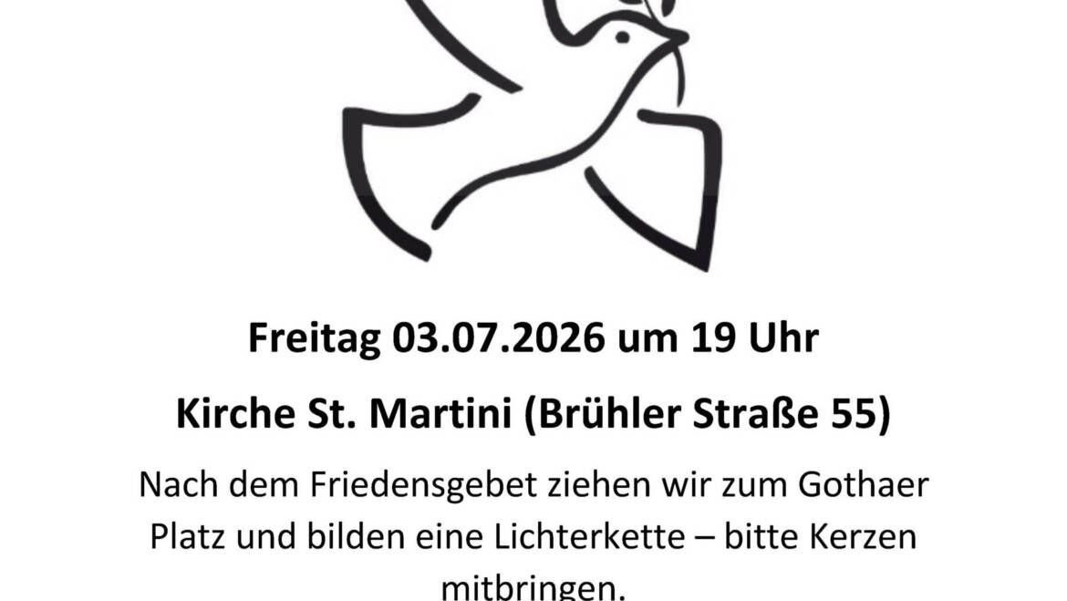 Friedensgebet 03.07.