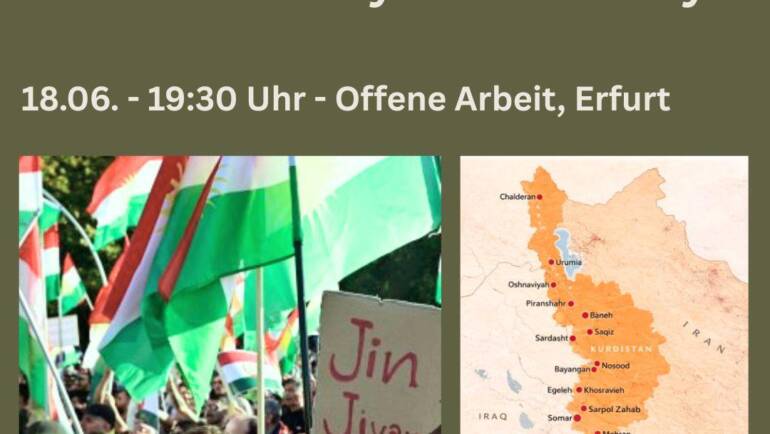 Zur Situation der Kurd*innen im Iran – Diskussion & Vortrag