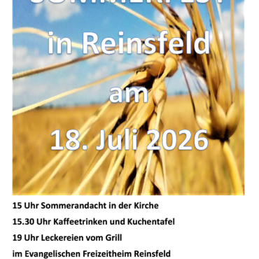Sommerfest in Reinsfeld