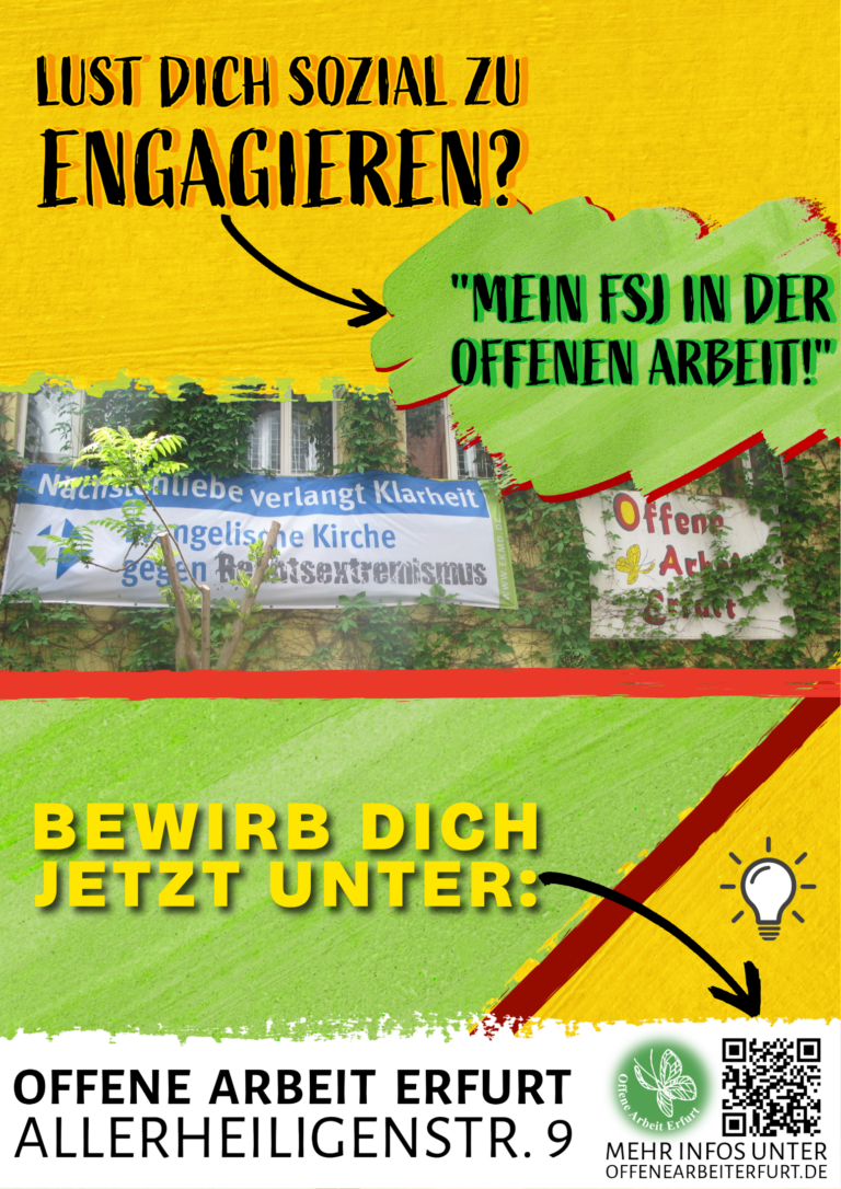 DEIN FSJ in der Offenen Arbeit Erfurt