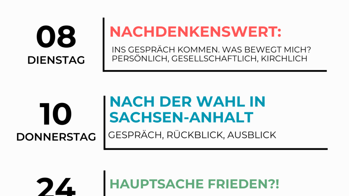 Gesprächsabende im September