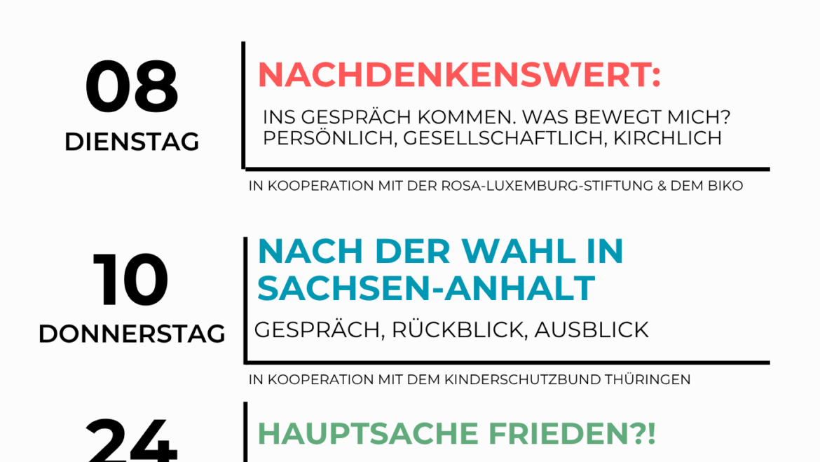 Gesprächsabende im September