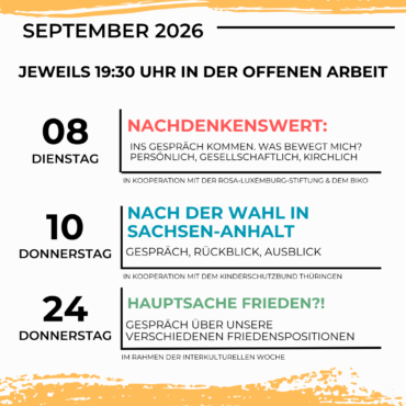 Gesprächsabende im September