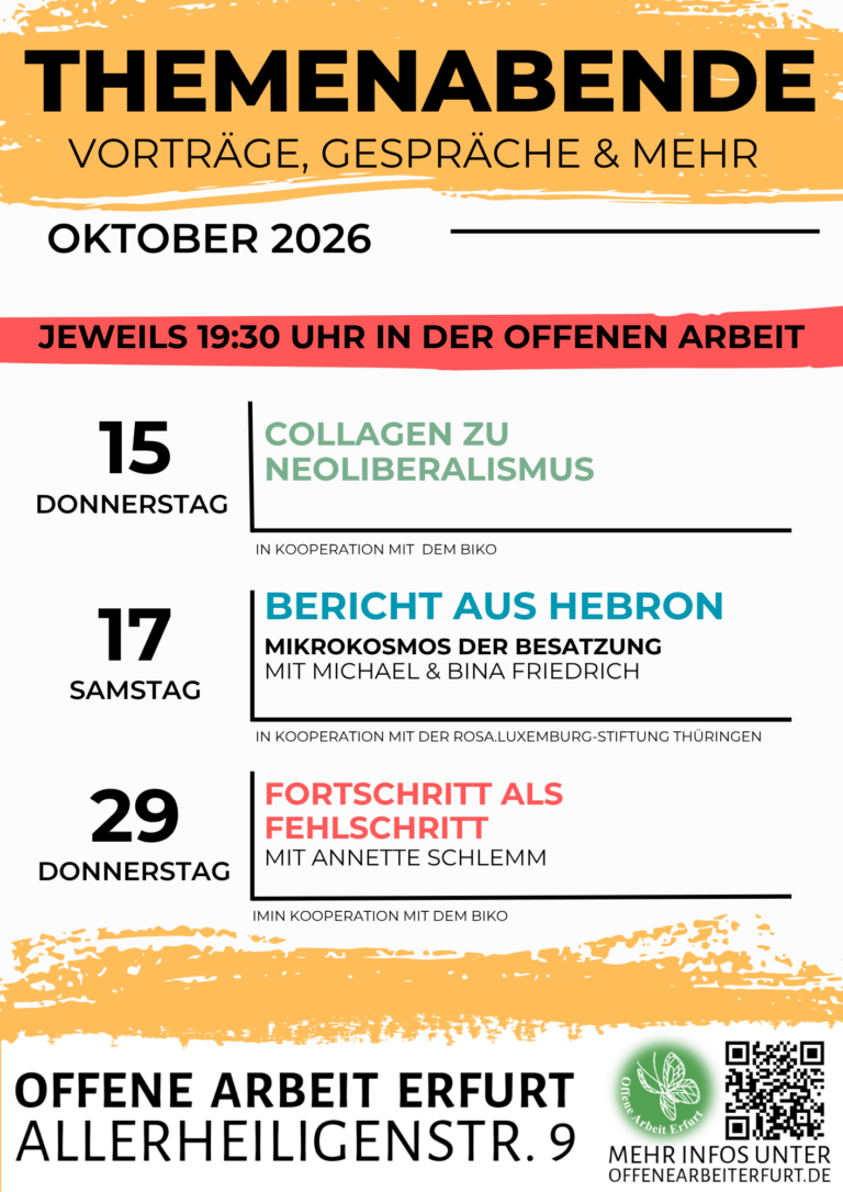 Themenabende im Oktober